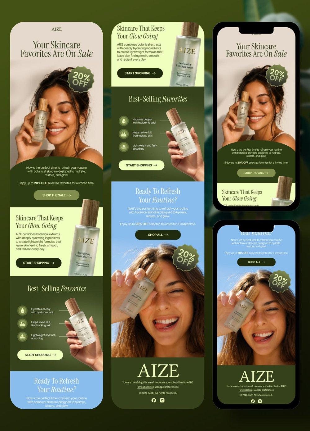 Skincare sale email — Email Marketing
